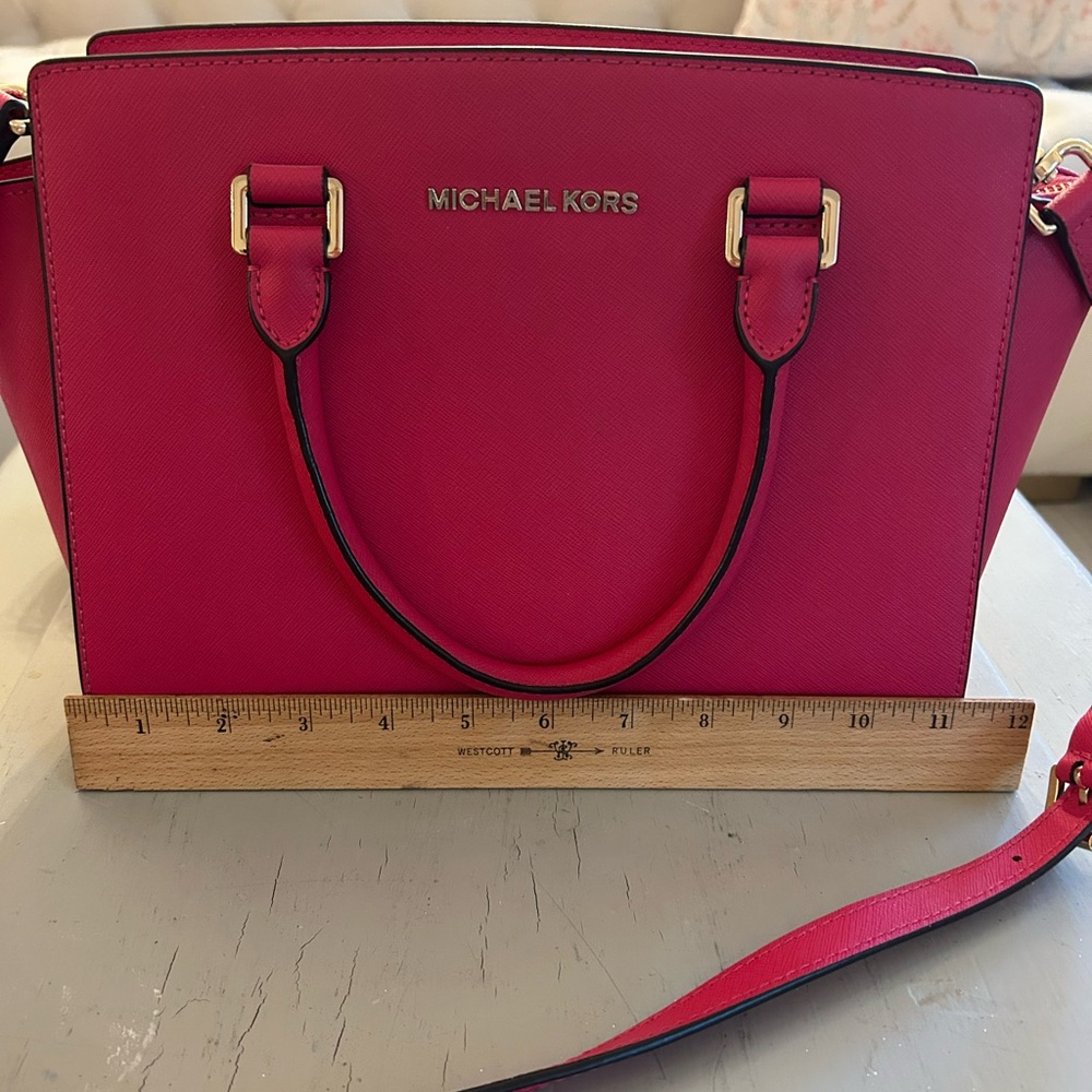 Michael Kors Selma Leather Satchel